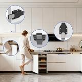 Jiayi Push to Open Door Catches 4 Pack Black Cabinet Latches Magnetic Push Door view 6