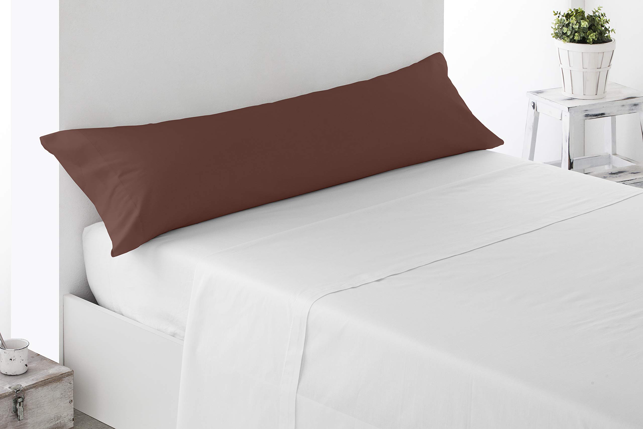 Miracle Home. Pillowcase, anti-peeling, soft and comfortable, 50% cotton, 50% polyester. Bed 105. Brown