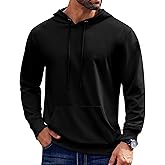 Sleepdown Men's Pull Over Hoodie, Midweight Fleece Hoodies for Men, Hooded Sweatshirt for Men