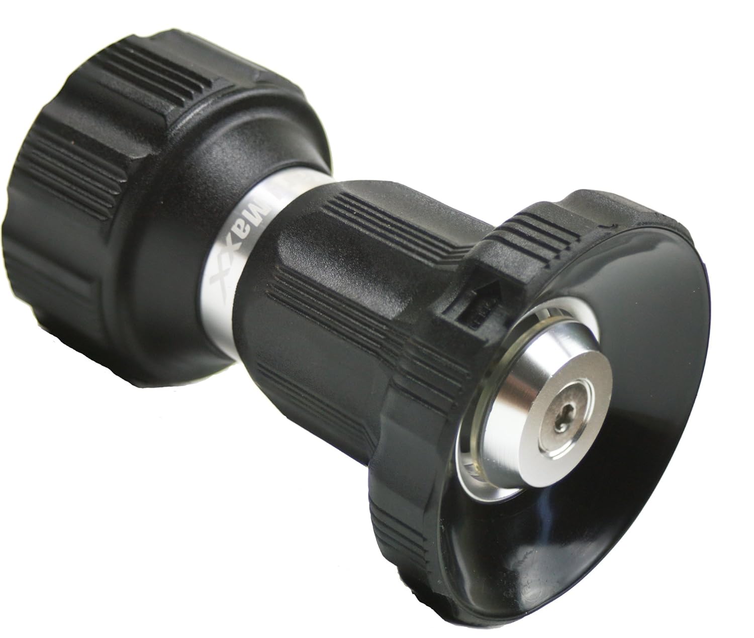 Heavy Duty Fireman Style Fire Hose Nozzle, Rugged Metal Twist Nozzle