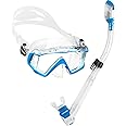 Cressi Panoramic Wide View Mask & Dry Snorkel Kit for Snorkeling, Scuba Diving - Pano 3 & Supernova Dry: Designed in Italy