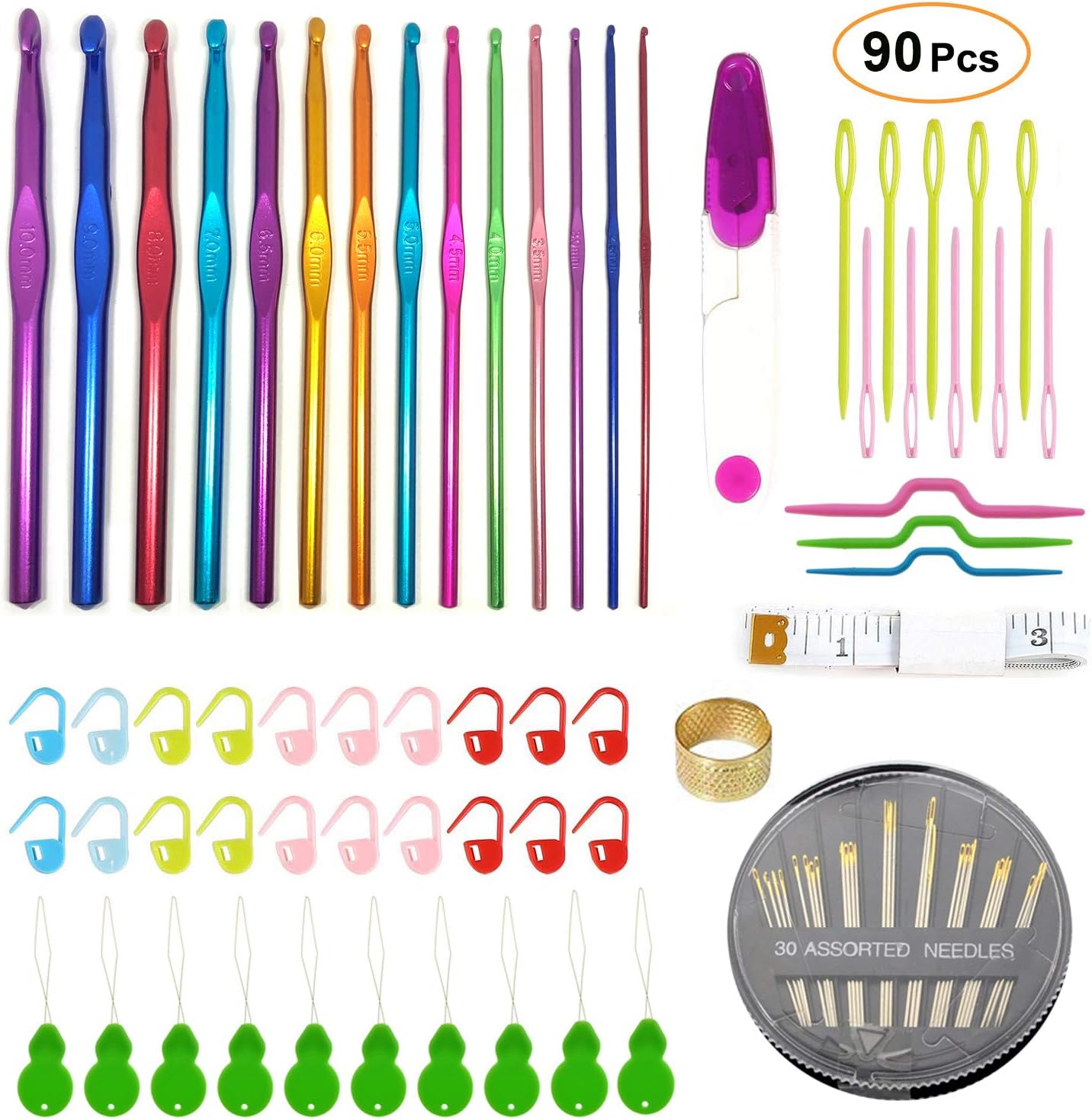 ganci ergonomici all'uncinetto