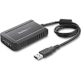 StarTech.com USB2VGAE3 USB to VGA External Video Card Multi Monitor Adapter, 1920 x 1200, USB to VGA External Graphics Card