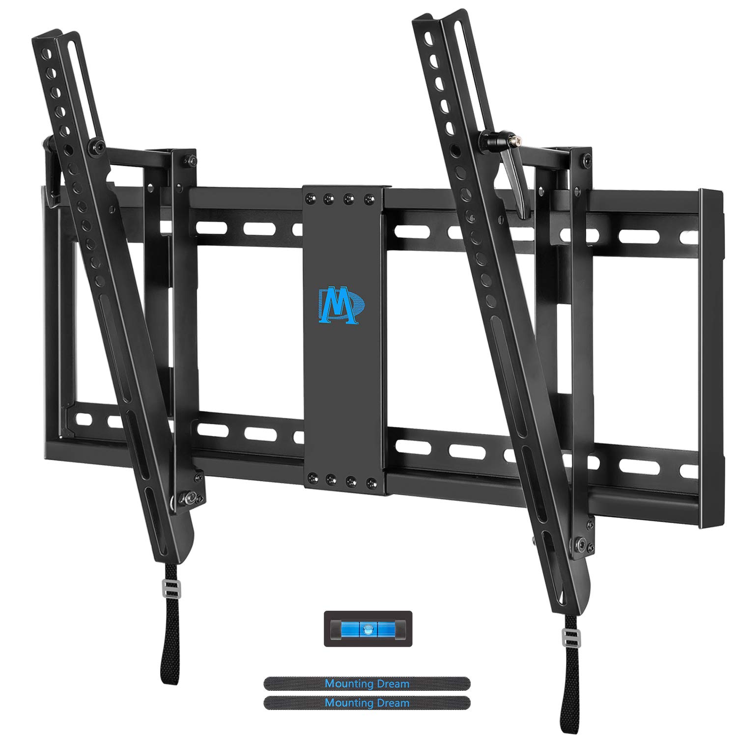 Mounting Dream MD2165-LK Tilt TV Wall Mount Bracket For Most of 42-70 Inches TVs with VESA 200x100 To 600x400mm and Loading Capacity 132 lbs, Fits 16, 18, 24 Studs