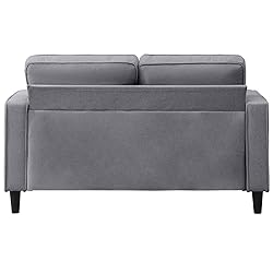 PUREMIND Grey Loveseat Couch for Small Spaces,Cozy