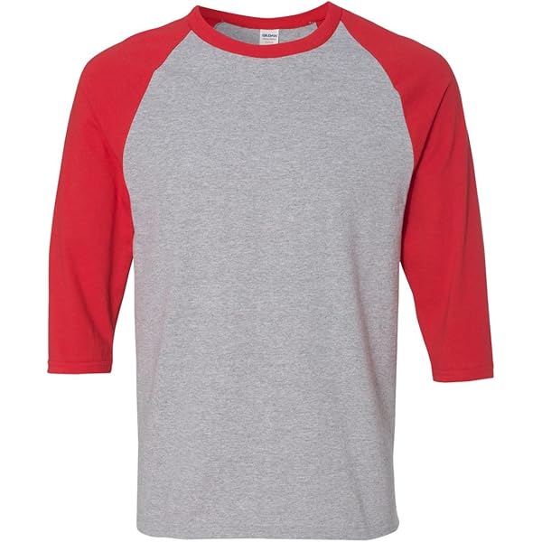 Gildan Heavy Cotton Youth Camiseta De Manga Raglán 3/4 20F Blanco Negro Medio Gildan 5700b