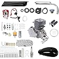 DDBESSIC 100cc Bicycle Motor Kit, 2-Stroke Gas Motor Bike Kit Conversion CDI Upgraded Motorized Bike Kit for Most 26" 28" V Frame Bikes Bicycle Scooter 44 Tooth Chain