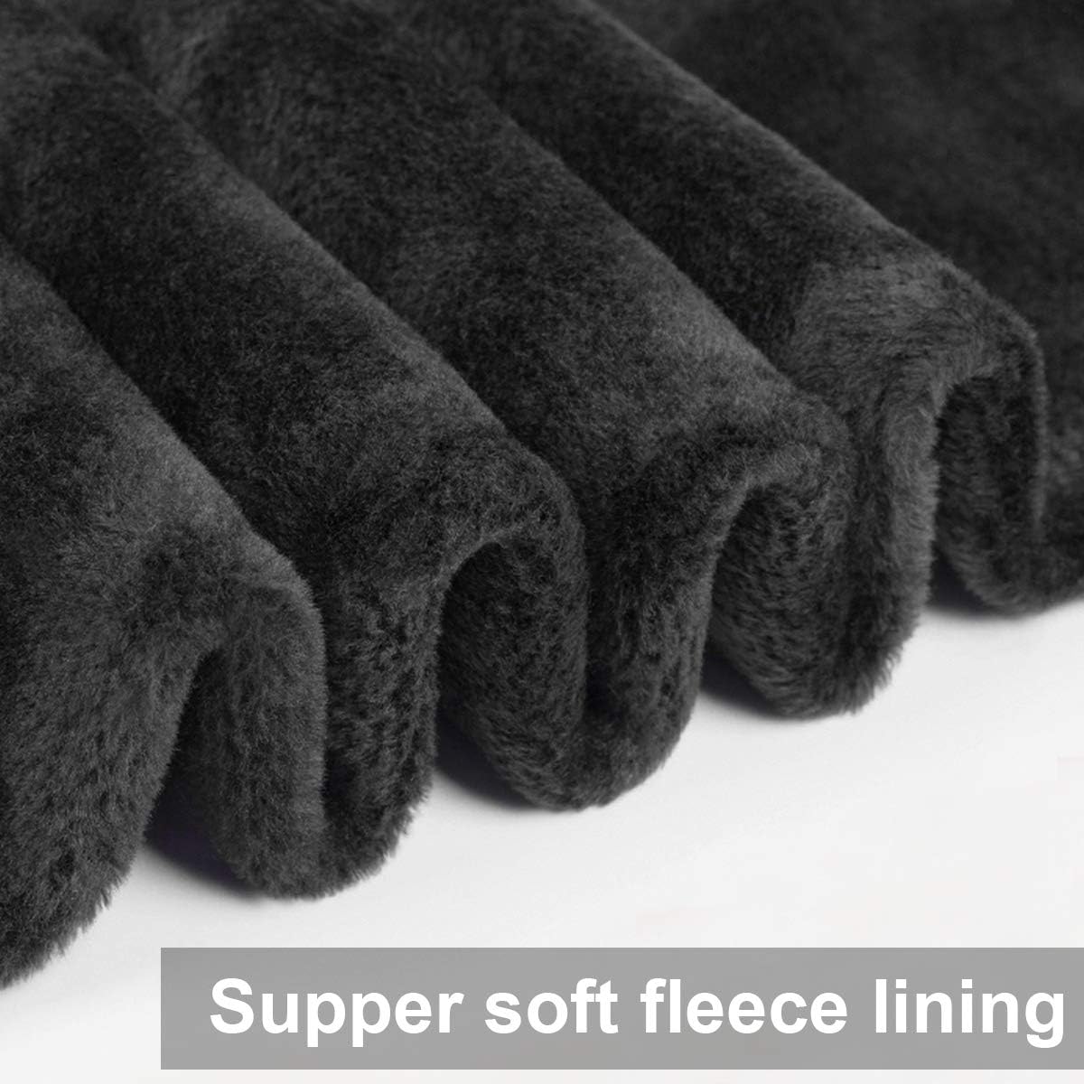 Winter Warm Leggings 2 Pack, Women High Waisted Velvet Elastic Tights Pants, Thick Velvet Lined Ther, Purple & Black - Image 4