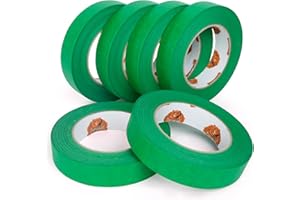 TAPEBEAR Green 14-Day Painters Tape Multi-Surface Masking Tape 24MM x 55M, Indoor and Outdoor Painting Tape, Residue Free Eas