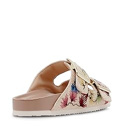 Madden Girl Women's Bodiee Slide Sandal, Raffia