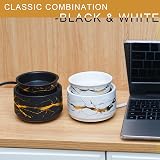 PALANCHY 3-in-1 Ceramic Wax Warmer Set of 2 Black & White view 2