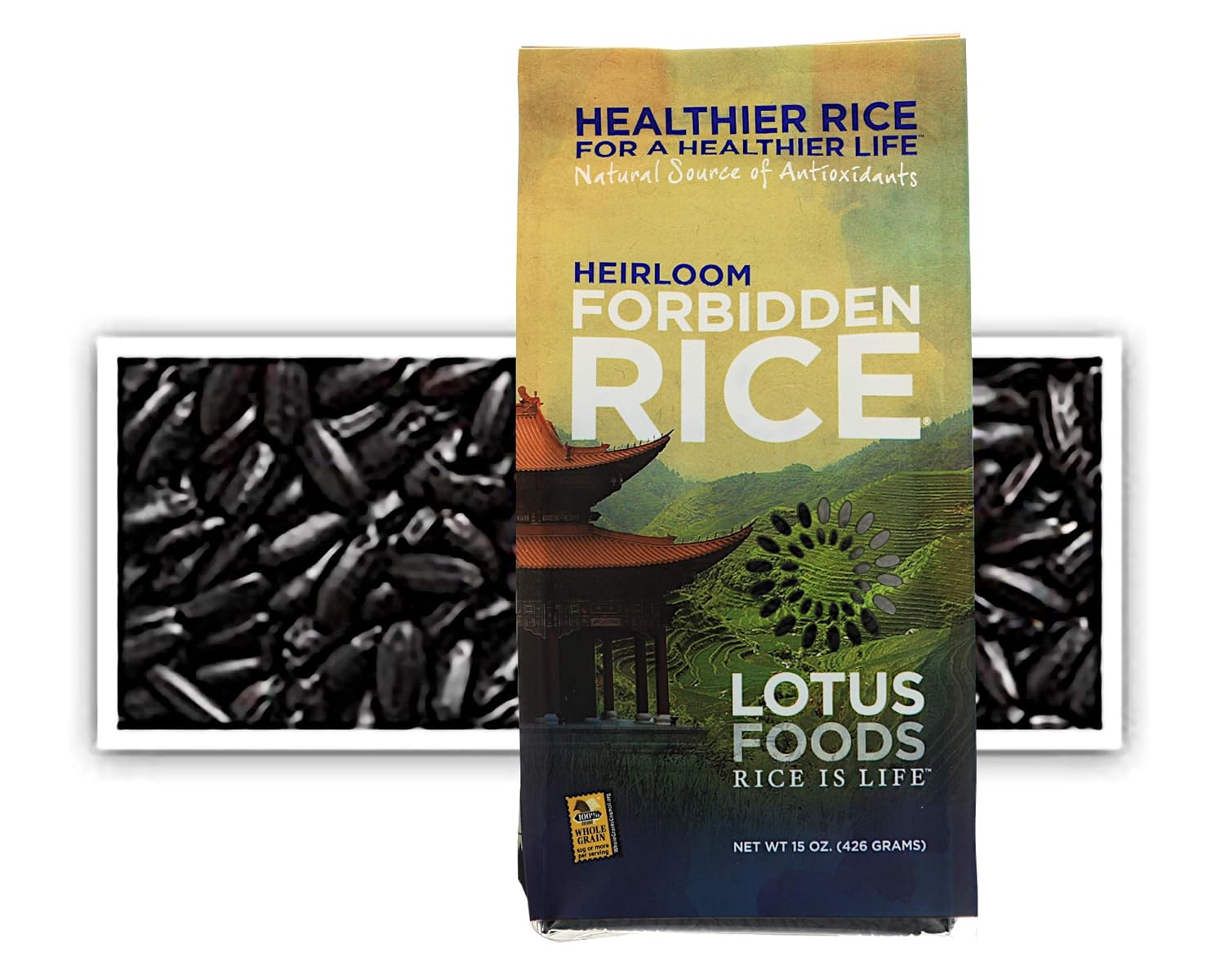Lotus Foods Gourmet Heirloom Forbidden Rice, 0.94 Pound (Pack of 6)