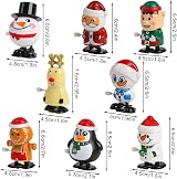 VEYLIN 8 Pack Christmas Wind Up Toys Kids Stocking Stuffers Party Bag Fillers view 2