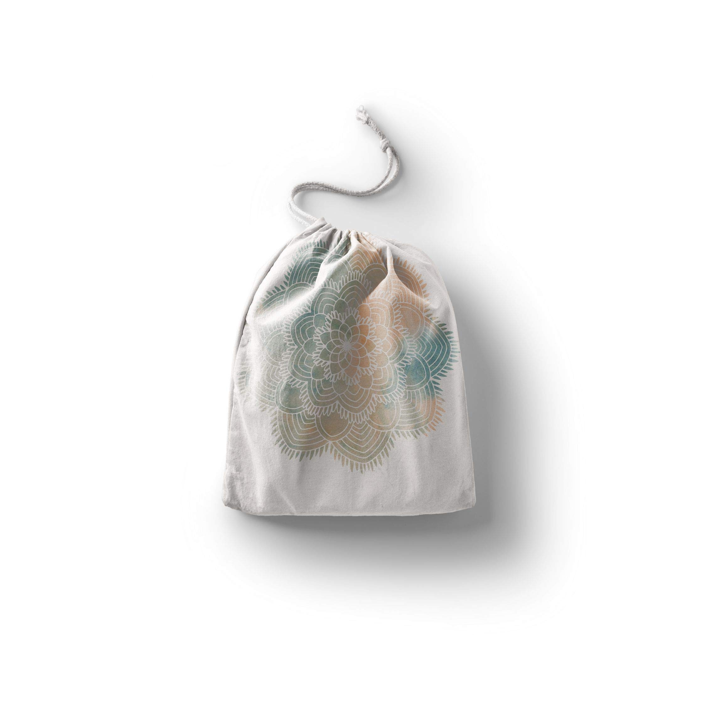 Bonamaison Printed Cotton Produce Bag with Drawstring, Reusable Grocery Bag, Biodegradable Eco-Friendly Bags, Travel Pouch, Sachet Bags, Shopping Bag, Eco Friendly, Foldable, Size: 30x40 Cm