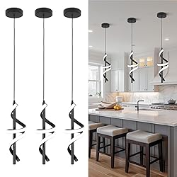 Vloitgol Spiral Led Pendant Light Fixtures, 5500K