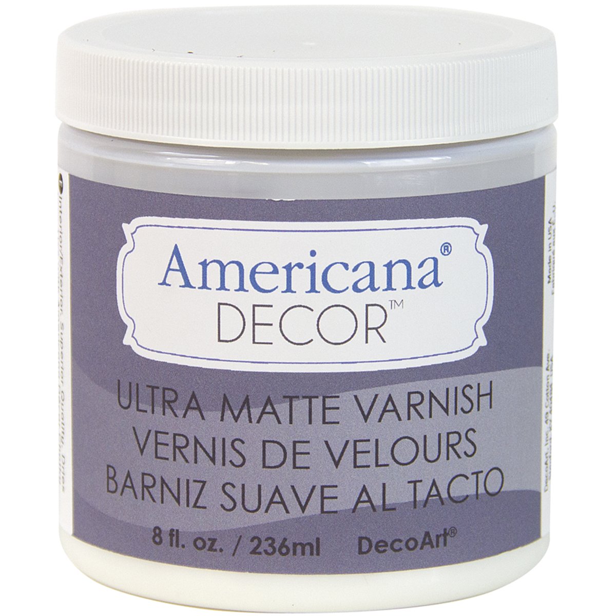 Deco Art Americana Decor Varnish 8 Oz-Ultra Matte