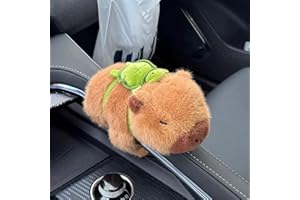 NMOHYDEU Cute Capybara Car Shift Knob Accessories Funny Capybara Plush with Turtle Gear Shifter Decor Car Decorations Gifts for Men Women 5.9 in