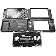 Limited Black New3DSXL Extra Housing Case Shells 5 Cover Plates Replacement, for New 3DS New3DS XL LL 3DSXL 3DSLL Consoles, DIY PKM Sun & Moon Edition Outer Enclosure Five Face Faceplate Set