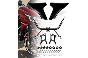 Side Fairing Panel with Support Bracket kit Lower Fairing Spoiler Cover Compatible with Harley Touring Road Glide 2024-up,CVO