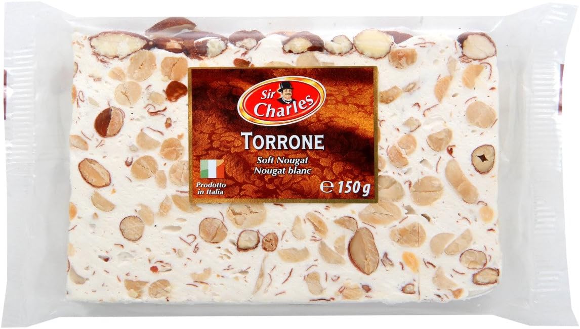 Sir Charles, Soft Nougat Exotic fruit & Peanut Torrone 150g Large Slice (2 pcs)