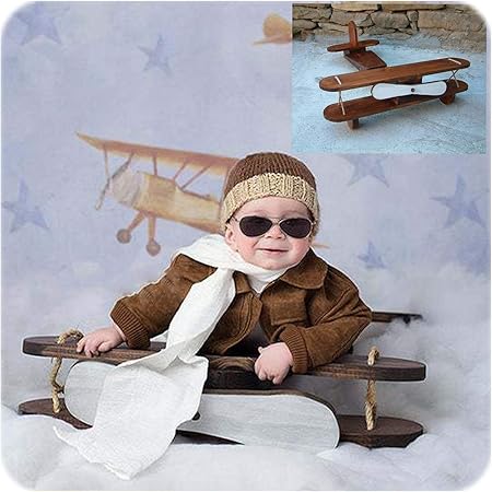 Amazon Bespeture ニューボーンフォト 新生児 撮影 道具 飛行機 木製 スタジオ 自宅用 多機能 ポーズアイテム 撮影用小道具 通販