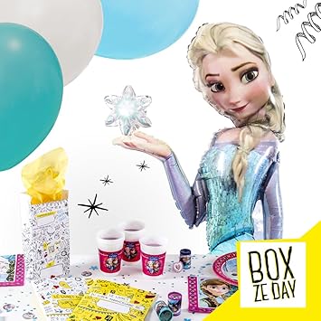 box ze day anniversaire La Mega Box Ze Day Avec Accessoires Reine Des Neiges Ballon box ze day anniversaire