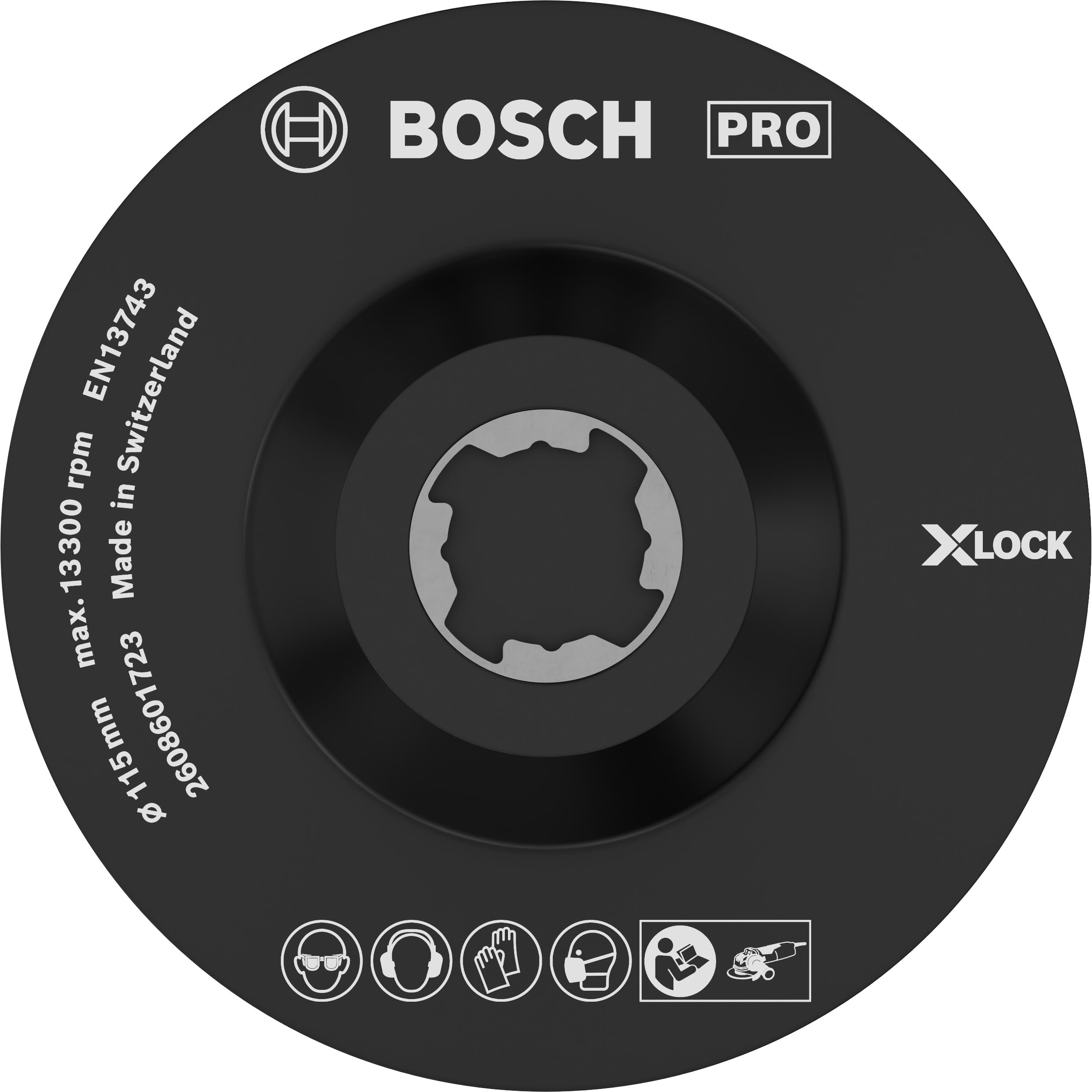 Bosch 1x PRO Backing Pad for Small Angle Grinders, SCM (Ø 115 mm, Professional Accessory Small Angle Grinder)