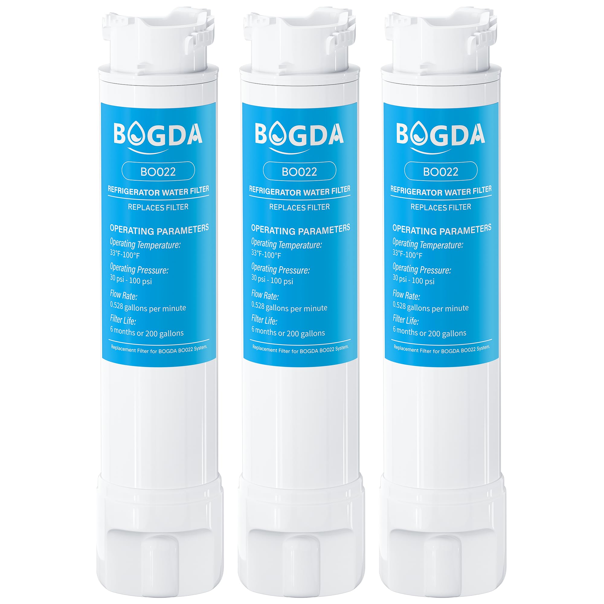 Photo 1 of BOGDA Water Filter Fit for EPTWFU01 Frigi-Daire Replacement 3 count, RWF5800A Compatible with Pure-Source Ultra 2, EWF-02, 012505454226, 4562222, Multiple Filtration and Drink Clear, white