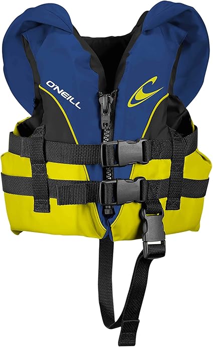 Amazon Com O Neill Wetsuits Infant Superlite Uscg Life Vest Pacific Yellow Black Yellow 1sz Sports Outdoors
