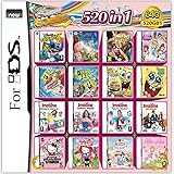 520 in 1 Game Cartridge, Retro Game Pack Card Compilations, Suitable for Holiday Gift and Entertainment