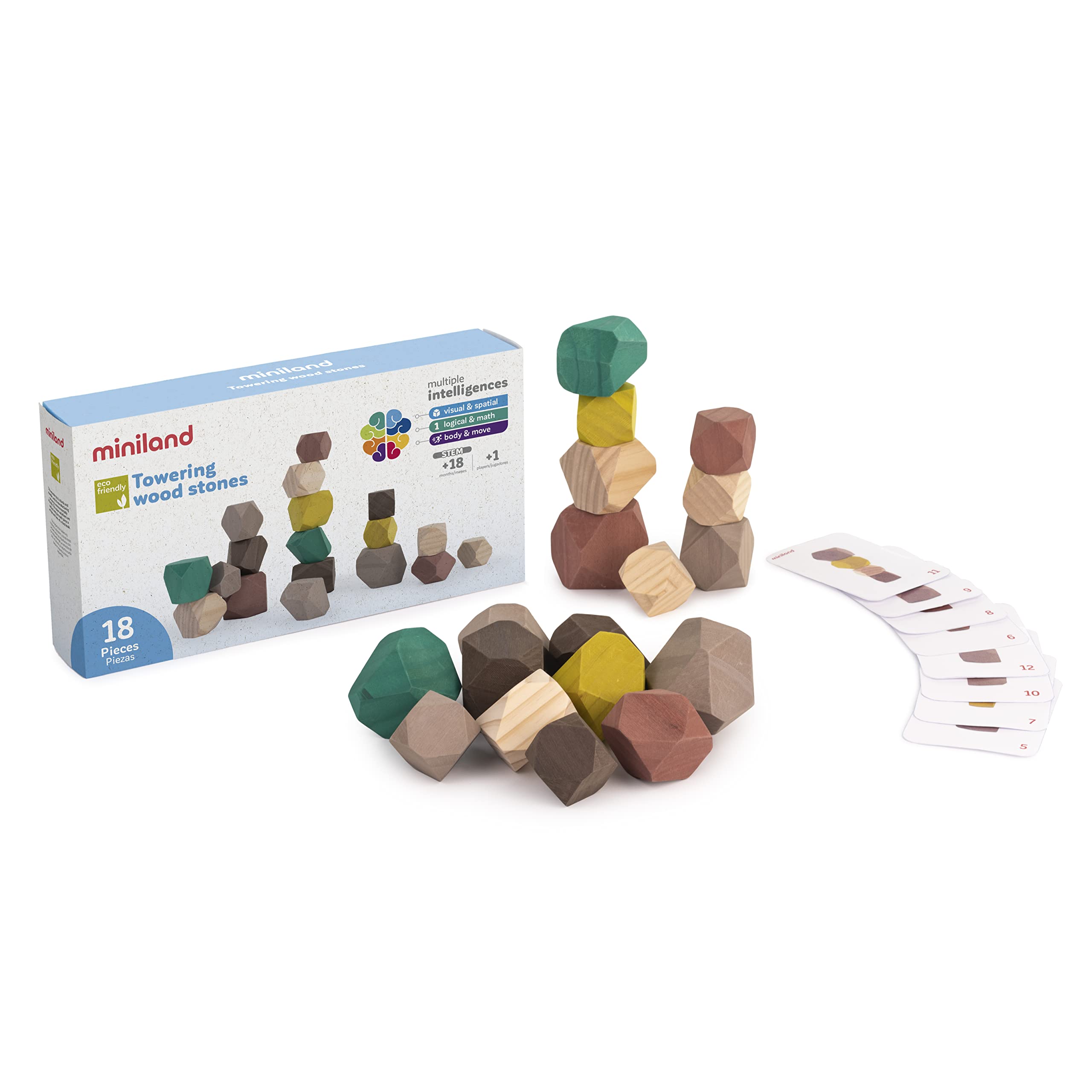 Miniland Towering wood stones