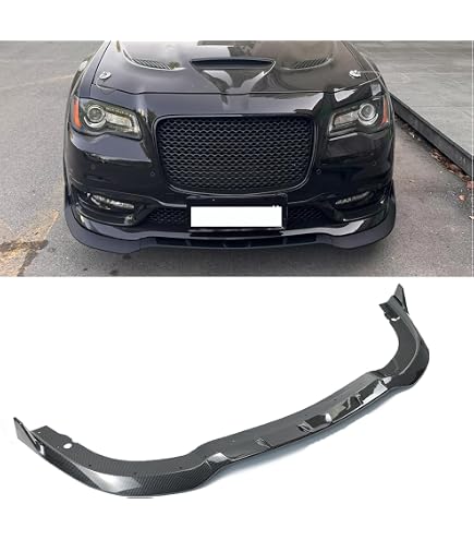 Fits 15-23 Chrysler 300 Front Bumper Lip Spoiler PP Chin Splitter Gloss Black
