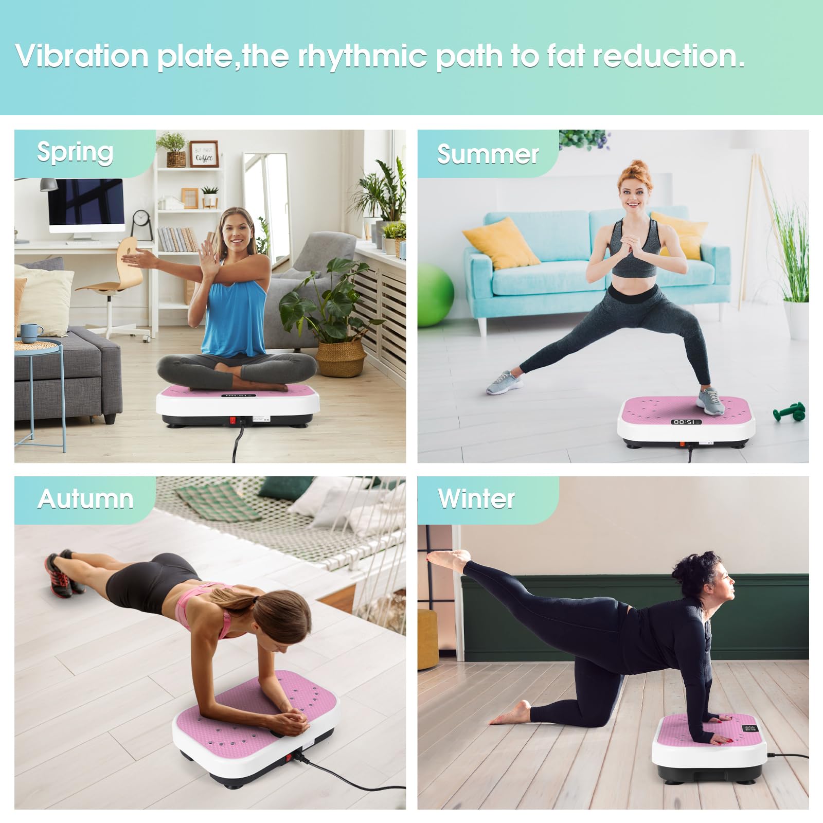 SoftGym Vibration Plate Exercise Machine for