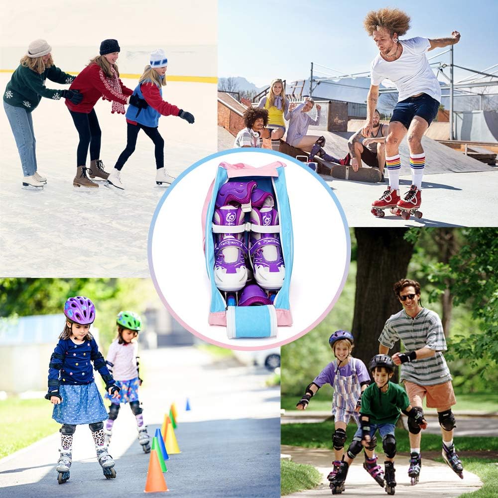 TOPOWN Ice Skate Bag Roller Skates Bag for Men Inline Skate Bag for Women Roller Skate Bag Premium Ice Skate Bag for Child/Adult Up to Size 12(US) : Sports & Outdoors