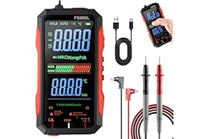 FS899L Digital Multimeter with Color Screen,USB Rechargeable Digital Multimeter for Car Home and Industrial Electrical Issues