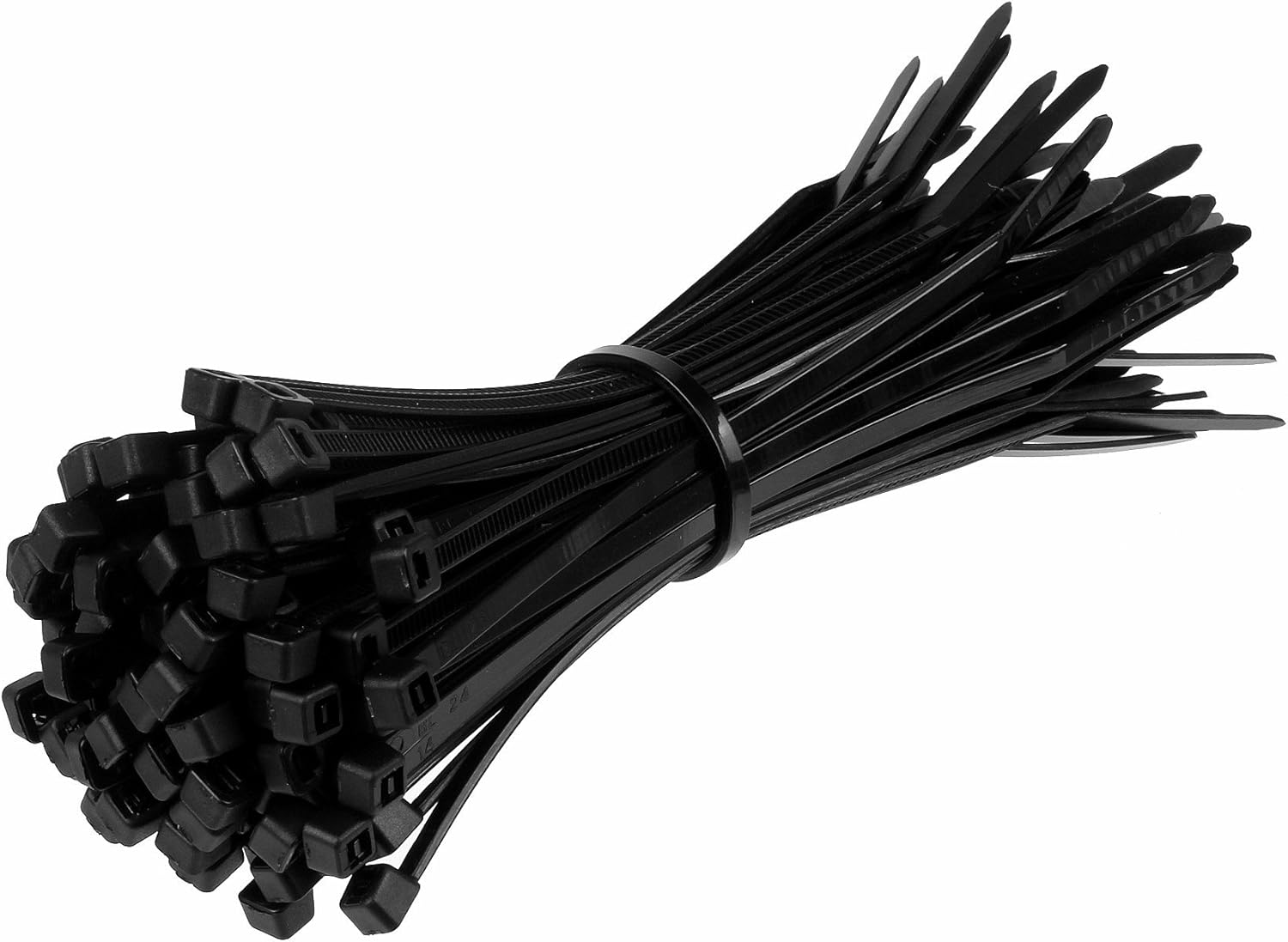 All Trade Direct 1000 X Black Cable Ties 100Mm X 2.5Mm Zip Tie Wraps Bases All Sizes Stocked