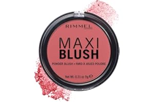 Rimmel London Maxi - 003 Wild Card - Blush Powder, Lightweight, Highly Pigmented, Blendable, 0.31oz