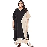 Gypsie Blu Caftans for Women Plus Size Polyester Maxi Beach Dresses Bathing Suit Long Kaftan Swimsuit Coverup House Dress
