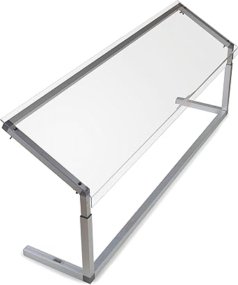 Carlisle Acrylic Adjustable Sneeze Guard, 60.25"x12.44", Clear