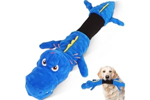 Eneston Large Squeaky Dog Toys, Interactive Tug of War Puppy Toys, Tough Plush Dog Chew Toy for Puppies, Small Medium and Large Breeds
