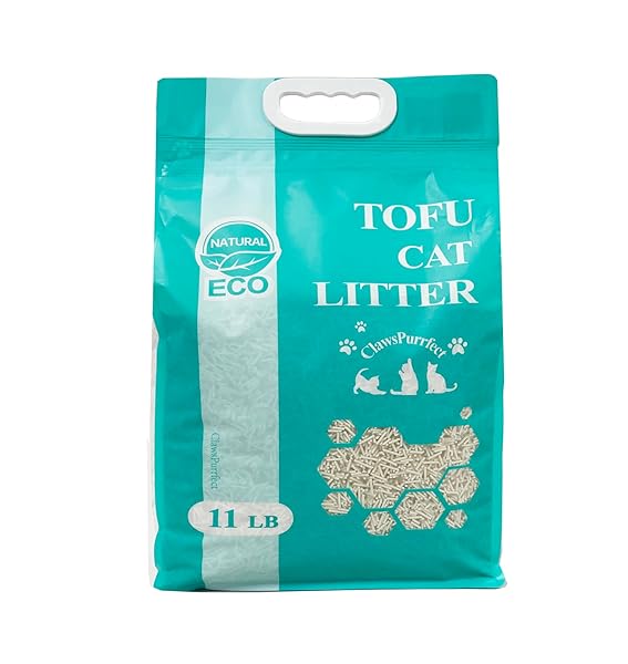 CLAWSPURRFECT CLUMPING TOFU CAT LITTER: TIDY PELLETS NATURAL KITTY FRESH LIGHTWEIGHT 11LB 1 BAG