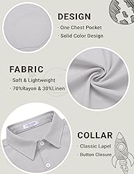 COOFANDY Boys Short Sleeve Button Down Shirt Casual