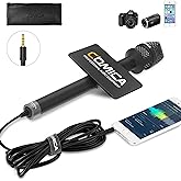 COMICA HRM-S Handheld Interview Microphone for Smartphone, 3.5mm TRRS Cardioid Condenser Reporter Mic for Video Recording, Interview, Speech, Vocal