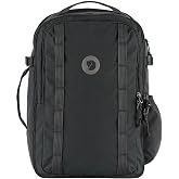 Fjallraven Farden Carry-On Pack 30, Coal Black | Recycled Polyamide 500D, Padded Laptop Compartment, Trolley Sleeve, Compression Straps, 30L, Coal Black