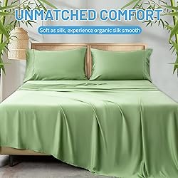 MEISHANG Extra Deep Pocket King Sheets Set Rayon
