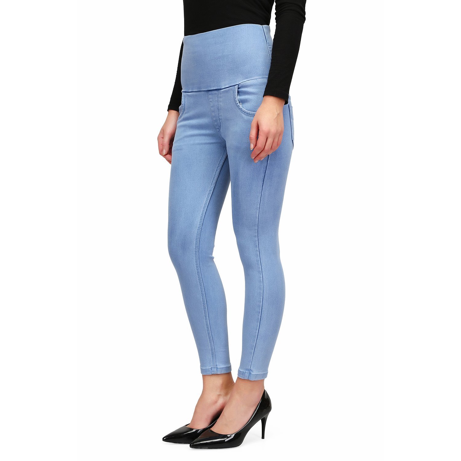miss wow tummy tucker black strechable skinny denim jeans