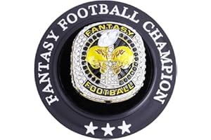 ZZXZJW 2025 Fantasy Football Championship Ring Trophy Award for Fantasy Football League Winner