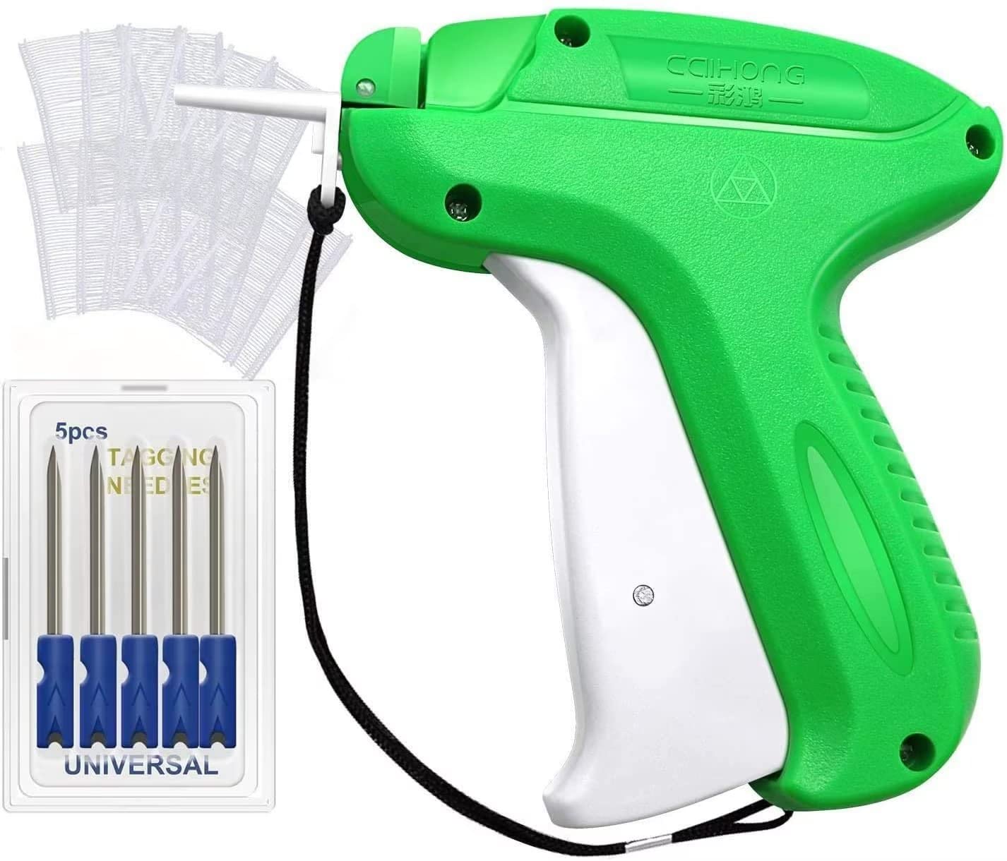 lnkey Tag Gun, Standard Label Tagging Gun +5 Replacement Needle +1000 Tags Barbs 50mm Price Label for Clothes Sock Hat+Safety Cap