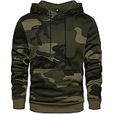 LBL Leading the Better Life Men's Solid Pullover Hoodies Sports Soft Blend Fleece Hooded Sweatshirts with Kangaroo Pocket