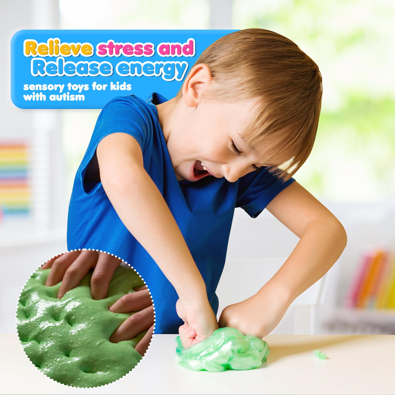 Butter Slime Kit for Girls Big Bucket: 35 FL OZ Non-Sticky and Stretchy Slime - White Premade Butter Slime Making Kits with Add-ins and Small Containers - Fun Birthday Gift for Kids Grils